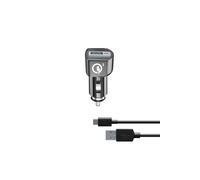 Cellularline USB CAR CHARGER KIT QC - TYPE-C HUAWEI, LG, ASUS... Caricabatterie da auto veloce per dispositivi di ultima