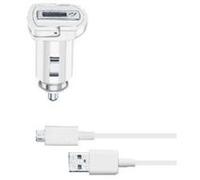 Cellularline CBRSMKIT10WMUSBW Auto Bianco caricabatterie per cellulari e PDA