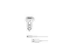 Cellularline Adaptive Fast Car Charger Kit 15W - USB-C - Samsung Caricabatterie da auto adattivo Fast Charger 15W con cavo
