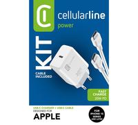 Cellular Line Carica Batterie Achiphkitc2cpd20ww Bianco
