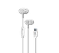 Cellularline Cloud Auricolare Cablato In-ear Musica e Chiamate USB tipo-C Bianco