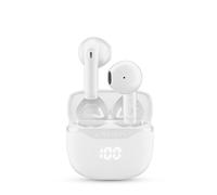 Cellular Line Auricolari CORE True Wireless – Custodia di ricarica, Display LED, 16h – Bianco