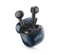 cellularline CORE PRO Auricolari Bluetooth con ENC e 4 Microfoni, Multipoint Technology, Display LED, Autopairing, 30 Ore di Autonomia, Nero