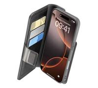 Cellularline - Cover Book Agenda Per iPhone 16 Pro-black CELLULARLINE