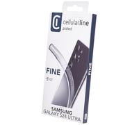 cellularline Custodia in gomma fine per Galaxy S24 Ultra, trasparente