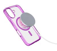 Cellularline Custodia iPhone 16 Plus Iconic Magsafe Trasparente / Rosa