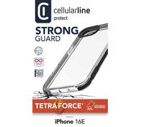 CELLULARLINE Tetra Force Strong Guard , COVER per Apple Iphone 16E ,Trasparente