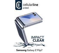 Cellularline Impact Clear Case - Galaxy Z Flip7 Custodia trasparente ultra-protettiva