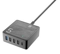 Cellularline DESK CHARGER Achusb5home60wk Nero