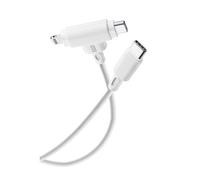 Cellularline - Cavo Usb-c Con Doppio Connettore Usbdatadualpin1mw-bianco CELLULARLINE