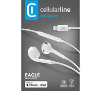 Cellularline EAGLE Auricolare a capsula con microfono e remote control compatibile con iPhone Bianco