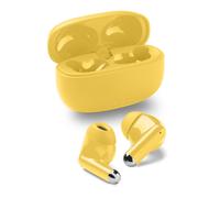 Music Sound DRIFT auricolari Bluetooth wireless in-ear con custodia compatta colorata, auto pairing, comandi touch, fino a 22 ore di riproduzione, ottimali per musica e chiamate, giallo