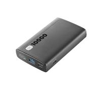 Cellularline - Elite 10000 - Caricabatteria Portatile - Capacità di 10000mAh - +72 ore di ricarica extra - 1xUSB OUTPUT: 18W Adaptive Technology - 2xUSB-C INPUT: 18W/ OUTPUT: 20W PD - Nero
