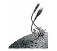 Cellularline EXTREME CABLE - Lightning Cavo USB ultra resistente Grigio/Nero