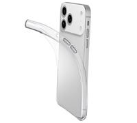Cellularline Fine - iPhone 17 Pro Max Cover in gomma morbida ultra sottile e trasparente Cellularline