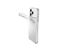 Cellularline Fine - iPhone 17 Pro Max Cover in gomma morbida ultra sottile e trasparente Cellularline