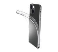 Cellularline Fine - iPhone 13 Cover in gomma morbida ultra sottile e trasparente Trasparente