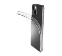 Cellularline Fine - iPhone 14 Cover in gomma morbida ultra sottile e trasparente Trasparente