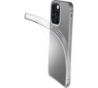 cellularline - Fine - iPhone 15 Pro - Cover in Gomma Morbida Ultra Sottile e Trasparente - Design Ultra-sottile - Bordi, Tasti e Connettori Protetti - Trasparente