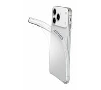 Cellularline Fine - iPhone 17 Pro Cover in gomma morbida ultra sottile e trasparente Cellularline