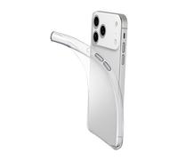 Cellularline Fine - iPhone 17 Pro Max Cover in gomma morbida ultra sottile e trasparente Cellularline