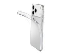 Cellularline Fine - iPhone 17 Pro Cover in gomma morbida ultra sottile e trasparente Cellularline