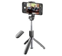 Cellularline Freedom - Universale Asta selfie Bluetooth® treppiede Nero