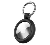 Cellularline Hard Shell Custodia protettiva rigida con moschettone integrato, compatibile con AirTag e Tracy Tag - Nero