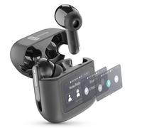 cellularline HUSH Auricolari Bluetooth In-Ear con Display Touch, Active Noise Ca