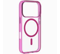 Cellularline Iconic Mag - iPhone 17 Pro Custodia trasparente con bordi colorati compatibile con ecosistema Magsafe