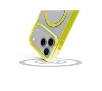 Cellularline Iconic Mag - iPhone 17 Pro Max Custodia trasparente con bordi colorati compatibile con ecosistema Magsafe