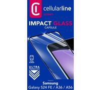 Cellularline Impact Glass Capsule - Galaxy S24 FE / A36 / A56 Vetro temperato re