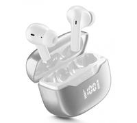 Cellularline Key Pro Auricolari Bluetooth con custodia di ricarica, display LED