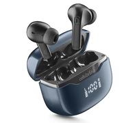 cellularline KEY PRO Auricolari In-Ear con ENC, 4 Microfoni, Display LED, Multipoint Technology, 30 Ore Playtime, Autopairing e Controlli Touch, Bianco