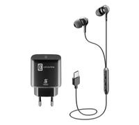 Cellular Line Kit Adattatore e Auricolari USB-C