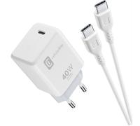 Cellularline - Kit Caricabatterie Da Rete Ach Usb-c 40w-bianco CELLULARLINE