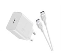Cellularline - Kit Caricabatterie Rete Usb-c 45w Con Cavo Usb-c-bianco CELLULARLINE