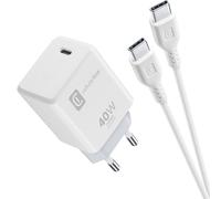 Cellularline Kit caricabatterie USB-C 40W PD e cavo USB-C da 100 cm