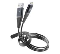 Cellularline Lightning Cavo con cinturino Usbdatabeltmfik Nero