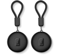 Cellularline localizzatore di oggetti Tracy Tag Dual compatibile con le app Apple Dov'è e Google Find Hub per iOS e Android con batteria CR2032 e certificazione IP68, nero (Confezione da 2)