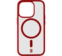 cellularline - Pop Mag - iPhone 15 Pro Max - Custodia Trasparente con Bordi Colorati Compatibile con Ecosistema MagSafe - Bordi, Tasti e Connettori Protetti - Rosso