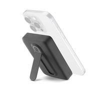 Cellularline Power Bank 10.000 mAh Qi2 15W con Stand Integrato e USB-C 20W - Soft-Touch, Mag Stand - Nero