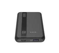 Cellularline - Power Bank 5000 - Capacità: 5000mAh - Input: 1xUSB-C 10.5W - Output: 1xUSB 12W - Celle: Li-ion Battery - LED luminosi indicano carica residua - Nero