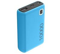 Cellularline - Power Bank ESSENCE 10000 - Caricabatterie Portatile da 10000mAh - Input 1xUSB-C, 1xMICRO USB, 10.5W - Output 1xUSB 12W - Blu