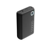 Cellularline - Power Bank ESSENCE 10000 - Caricabatterie Portatile da 10000mAh - Input 1xUSB-C, 1xMICRO USB, 10.5W - Output 1xUSB 12W - Nero