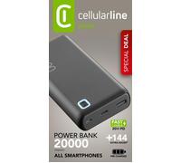 Cellularline - Power Bank Essence Turbo 20000-nero CELLULARLINE