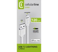 Cellularline USB Data Cable - Lightning Cavo dati comodo e versatile Bianco
