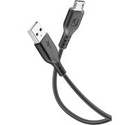 Cellularline USB Data Cable Home - Micro USB Cavo per la ricarica e sincronizzazione dei dati, comodo per prese distanti. Nero