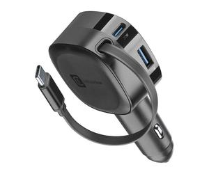Cellularline Retractable Car Charger Cellularline