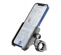 Cellularline Rider Steel - Universal Supporto smartphone in alluminio da manubri